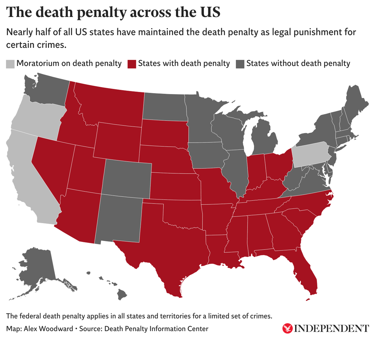 Estados Unidos Estos Son Los 27 Estados Que Todav a Tienen La Pena De estados-unidos-estos-son-los-27-estados-que-todav-a-tienen-la-pena-de